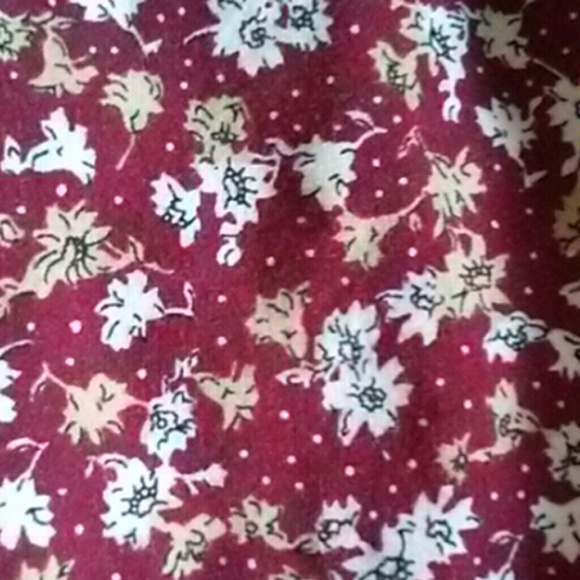 Burgundy floral Sundress - Picture 2 of 3